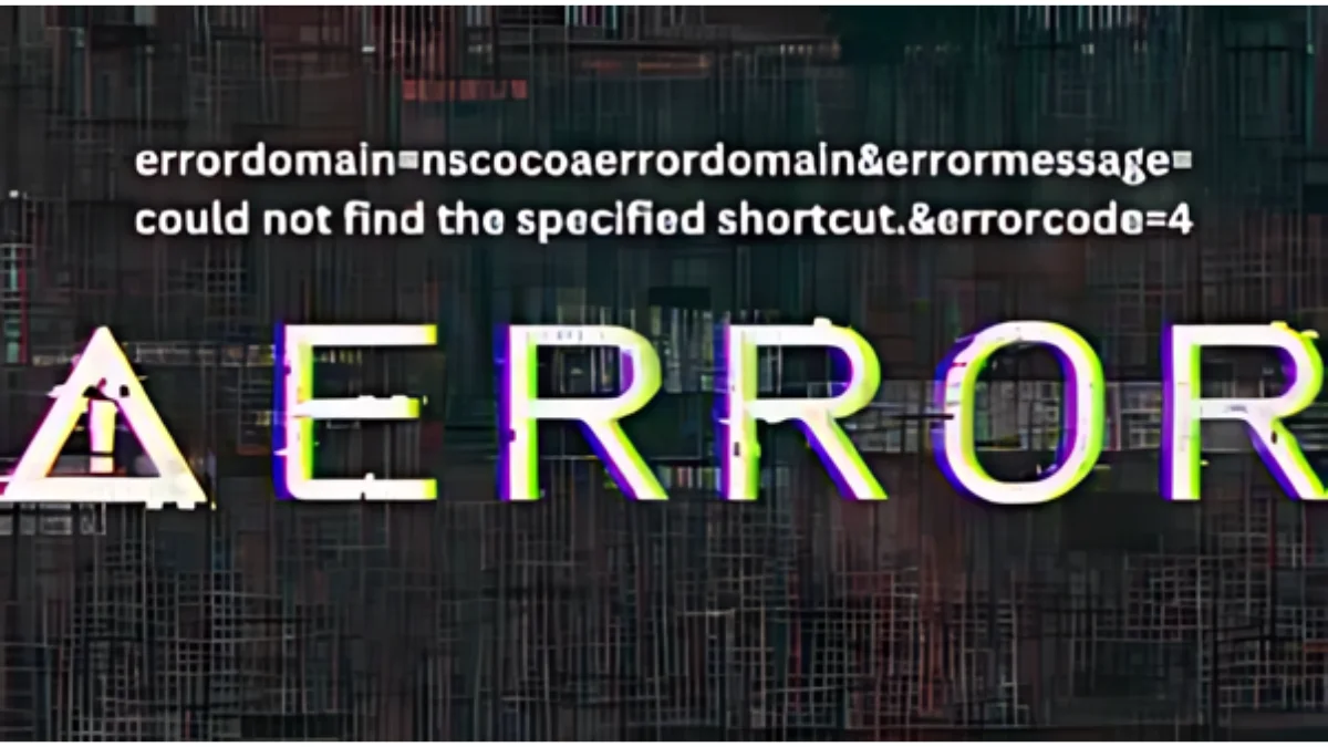 Understanding the Error: ErrorDomain=NSCocoaErrorDomain&ErrorMessage=Opgegeven Opdracht Niet Gevonden&ErrorCode=4